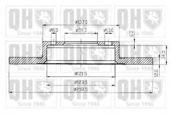 QUINTON HAZELL BDC3511 Тормозной диск для FIAT TEMPRA (Фиат Тэмпра) QUINTON HAZELL BDC3511 Тормозной диск для FIAT TEMPRA (Фиат Тэмпра)