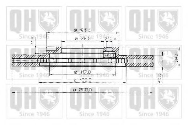 QUINTON HAZELL BDC3529 Тормозной диск для MAZDA 626 II (Мазда 626 2) QUINTON HAZELL BDC3529 Тормозной диск для MAZDA 626 II (Мазда 626 2)