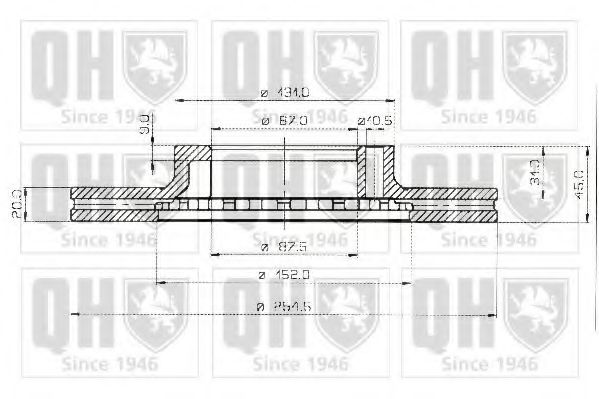 QUINTON HAZELL BDC3537 Тормозной диск для MITSUBISHI PAJERO/SHOGUN I (Митсубиши/митсубиси Пажэро/шогун и) QUINTON HAZELL BDC3537 Тормозной диск для MITSUBISHI PAJERO/SHOGUN I (Митсубиши/митсубиси Пажэро/шогун и)