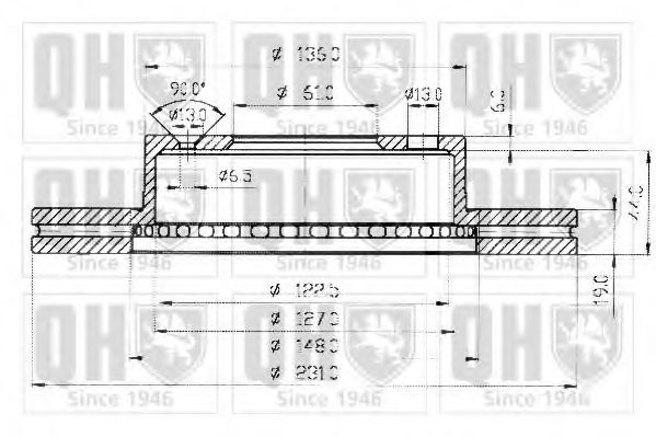 QUINTON HAZELL BDC3572 Тормозной диск для HONDA (Хонда) QUINTON HAZELL BDC3572 Тормозной диск для HONDA (Хонда)