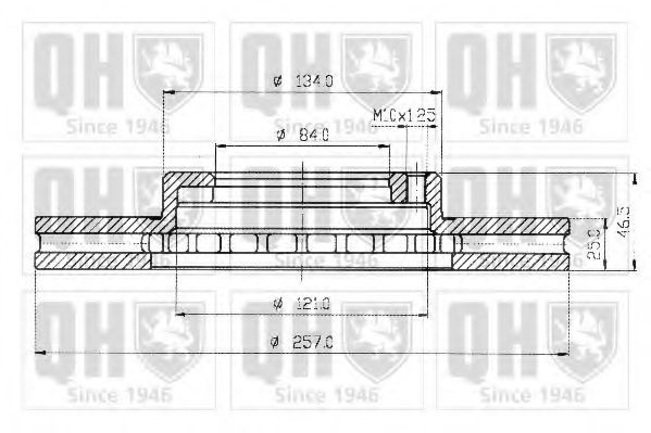 QUINTON HAZELL BDC3603 Тормозной диск для TOYOTA HIACE II (Тойота/тоета Хиаcэ 2) QUINTON HAZELL BDC3603 Тормозной диск для TOYOTA HIACE II (Тойота/тоета Хиаcэ 2)