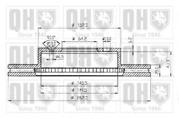 QUINTON HAZELL BDC3626 Тормозной диск для HONDA PRELUDE III (Хонда Прэлудэ 3) QUINTON HAZELL BDC3626 Тормозной диск для HONDA PRELUDE III (Хонда Прэлудэ 3)