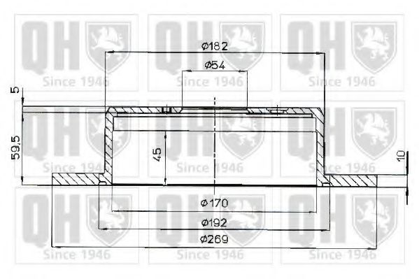 QUINTON HAZELL BDC3763 Тормозной диск 