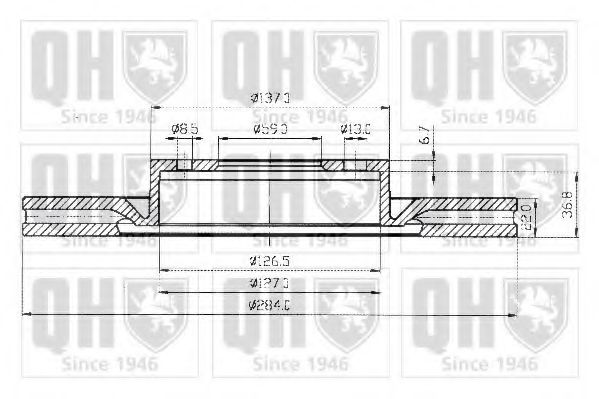 QUINTON HAZELL BDC3766 Тормозной диск для ABARTH (Абартх) QUINTON HAZELL BDC3766 Тормозной диск для ABARTH (Абартх)