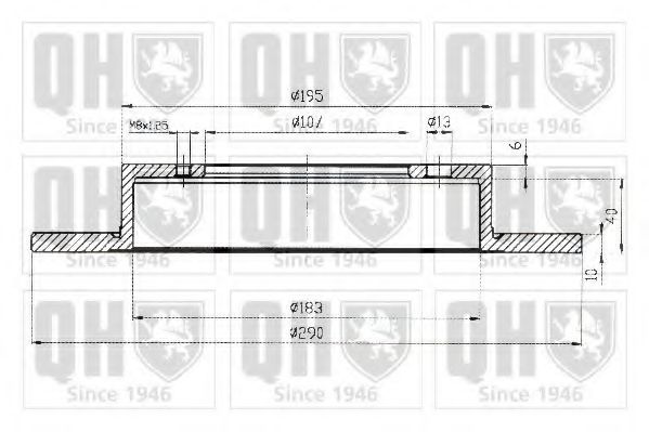 QUINTON HAZELL BDC3779 Тормозной диск 
