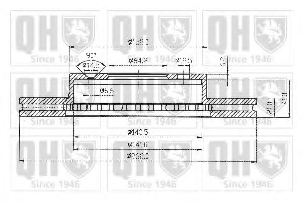 QUINTON HAZELL BDC3800 Тормозной диск для ROVER 400 (Ровер 400) QUINTON HAZELL BDC3800 Тормозной диск для ROVER 400 (Ровер 400)