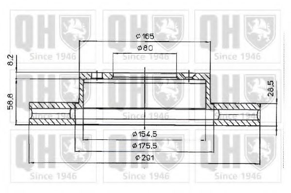 QUINTON HAZELL BDC3830 Тормозной диск для JAGUAR VANDEN PLAS (Ягуар Vандэн плас) QUINTON HAZELL BDC3830 Тормозной диск для JAGUAR VANDEN PLAS (Ягуар Vандэн плас)