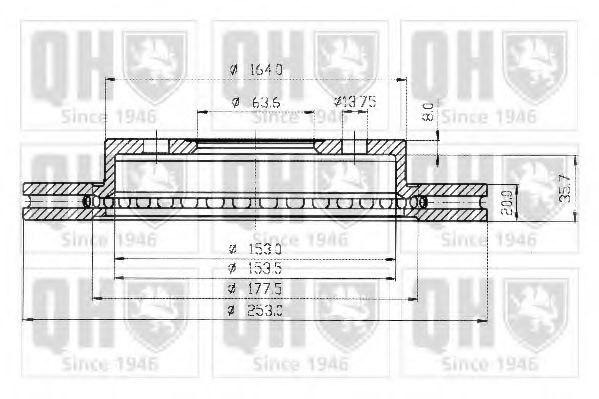 QUINTON HAZELL BDC3910 Тормозной диск для FORD MONDEO (Форд Мондэо) QUINTON HAZELL BDC3910 Тормозной диск для FORD MONDEO (Форд Мондэо)