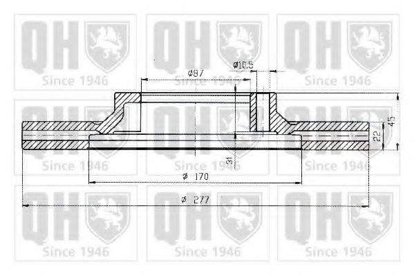 QUINTON HAZELL BDC3916 Тормозной диск для MITSUBISHI PAJERO/SHOGUN I (Митсубиши/митсубиси Пажэро/шогун и) QUINTON HAZELL BDC3916 Тормозной диск для MITSUBISHI PAJERO/SHOGUN I (Митсубиши/митсубиси Пажэро/шогун и)