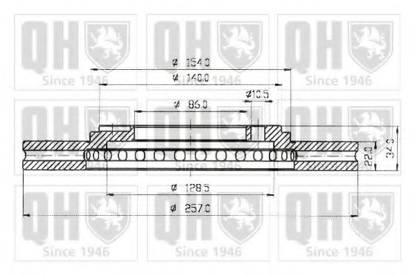 QUINTON HAZELL BDC3955 Тормозной диск для HYUNDAI ACCENT II (Хендай Акцент 2) QUINTON HAZELL BDC3955 Тормозной диск для HYUNDAI ACCENT II (Хендай Акцент 2)