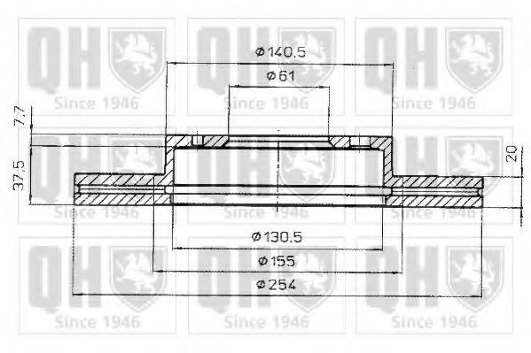 QUINTON HAZELL BDC4280 Тормозной диск для NISSAN (Ниссан) QUINTON HAZELL BDC4280 Тормозной диск для NISSAN (Ниссан)