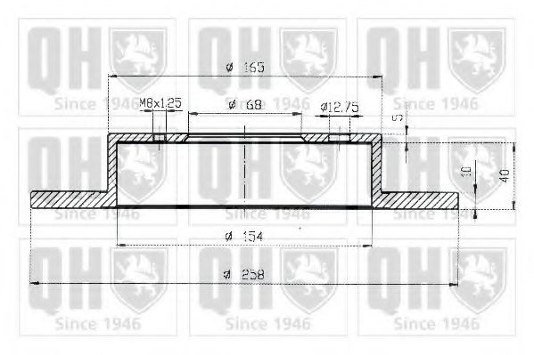 QUINTON HAZELL BDC4282 Тормозной диск 