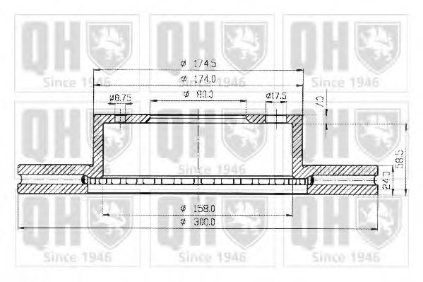 QUINTON HAZELL BDC4362 Тормозной диск для FIAT (Фиат) QUINTON HAZELL BDC4362 Тормозной диск для FIAT (Фиат)