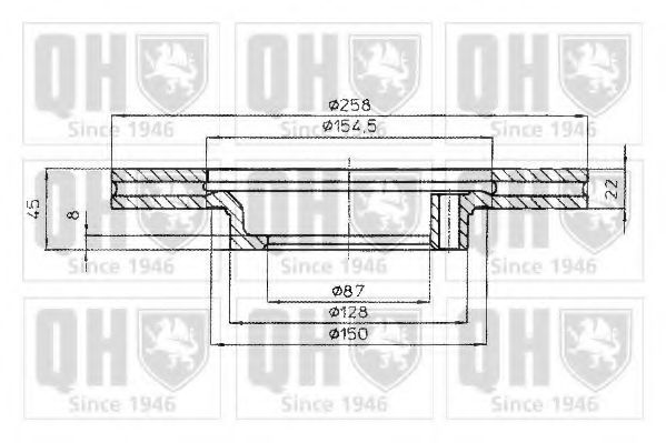 QUINTON HAZELL BDC4385 Тормозной диск для MITSUBISHI PAJERO/SHOGUN I (Митсубиши/митсубиси Пажэро/шогун и) QUINTON HAZELL BDC4385 Тормозной диск для MITSUBISHI PAJERO/SHOGUN I (Митсубиши/митсубиси Пажэро/шогун и)