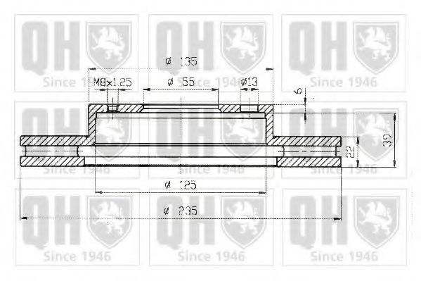 QUINTON HAZELL BDC4386 Тормозной диск для MAZDA 323 C IV (Мазда 323 c иv) QUINTON HAZELL BDC4386 Тормозной диск для MAZDA 323 C IV (Мазда 323 c иv)