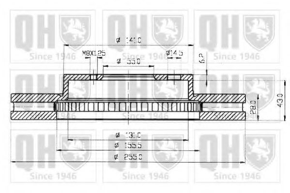 QUINTON HAZELL BDC4608 Тормозной диск для TOYOTA CARINA E (Тойота/тоета Карина е) QUINTON HAZELL BDC4608 Тормозной диск для TOYOTA CARINA E (Тойота/тоета Карина е)