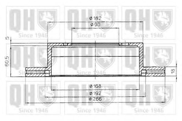QUINTON HAZELL BDC4856 Тормозной диск для MITSUBISHI SIGMA (Митсубиши/митсубиси Сигма) QUINTON HAZELL BDC4856 Тормозной диск для MITSUBISHI SIGMA (Митсубиши/митсубиси Сигма)