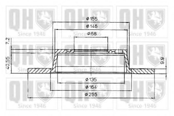 QUINTON HAZELL BDC5183 Тормозной диск 