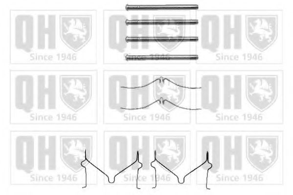 QUINTON HAZELL BFK693 Комплектующие, колодки дискового тормоза для MAZDA 323 C IV (Мазда 323 c иv) QUINTON HAZELL BFK693 Комплектующие, колодки дискового тормоза для MAZDA 323 C IV (Мазда 323 c иv)