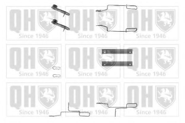 QUINTON HAZELL BFK749 Комплектующие, колодки дискового тормоза для CITROëN (Cитроëн) QUINTON HAZELL BFK749 Комплектующие, колодки дискового тормоза для CITROëN (Cитроëн)