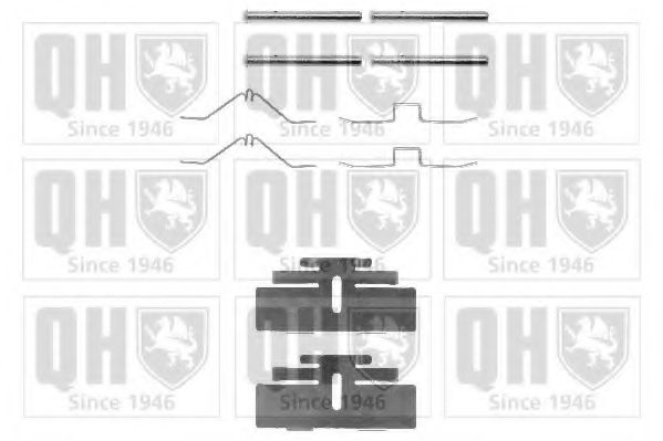 QUINTON HAZELL BFK798 Комплектующие, колодки дискового тормоза для TOYOTA COROLLA (Тойота/тоета Cоролла)