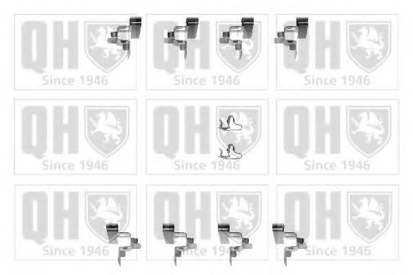 QUINTON HAZELL BFK833 Комплектующие, колодки дискового тормоза для TOYOTA (Тойота/тоета) QUINTON HAZELL BFK833 Комплектующие, колодки дискового тормоза для TOYOTA (Тойота/тоета)