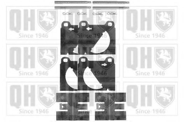 QUINTON HAZELL BFK847 Комплектующие, колодки дискового тормоза для VOLKSWAGEN T3 CARAVELLE (Фольксваген Т3 cараvэллэ) QUINTON HAZELL BFK847 Комплектующие, колодки дискового тормоза для VOLKSWAGEN T3 CARAVELLE (Фольксваген Т3 cараvэллэ)