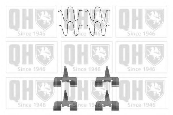 QUINTON HAZELL BFK874 Комплектующие, колодки дискового тормоза для MAZDA 323 F V (Мазда 323 ф5) QUINTON HAZELL BFK874 Комплектующие, колодки дискового тормоза для MAZDA 323 F V (Мазда 323 ф5)