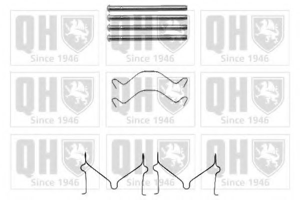 QUINTON HAZELL BFK876 Комплектующие, колодки дискового тормоза для KIA RIO (Киа Рио) QUINTON HAZELL BFK876 Комплектующие, колодки дискового тормоза для KIA RIO (Киа Рио)