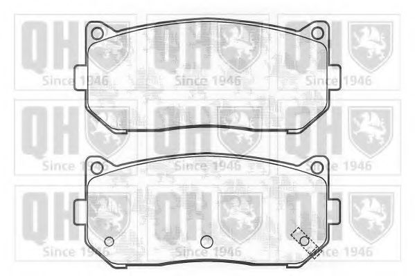 QUINTON HAZELL BP1072 Тормозные колодки для KIA CARENS II (Киа Каренс 2) QUINTON HAZELL BP1072 Тормозные колодки для KIA CARENS II (Киа Каренс 2)