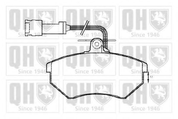 QUINTON HAZELL BP1157 Тормозные колодки для AUDI 90 (Ауди 90) QUINTON HAZELL BP1157 Тормозные колодки для AUDI 90 (Ауди 90)