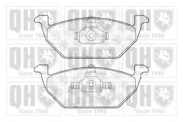 QUINTON HAZELL BP1208 Тормозные колодки для VOLKSWAGEN (Фольксваген) QUINTON HAZELL BP1208 Тормозные колодки для VOLKSWAGEN (Фольксваген)