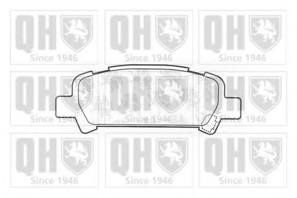 QUINTON HAZELL BP1233 Тормозные колодки для SUBARU LIBERTY III (Субару Либэртъ 3) QUINTON HAZELL BP1233 Тормозные колодки для SUBARU LIBERTY III (Субару Либэртъ 3)