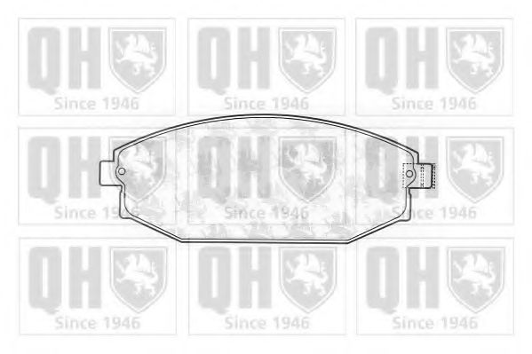 QUINTON HAZELL BP1242 Тормозные колодки для HYUNDAI GALLOPER II (Хендай Галлопэр 2)