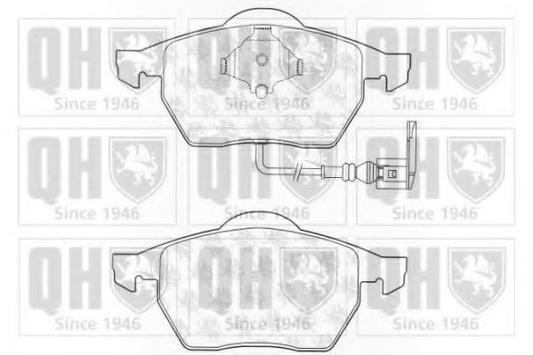 QUINTON HAZELL BP1243 Тормозные колодки для VOLKSWAGEN (Фольксваген) QUINTON HAZELL BP1243 Тормозные колодки для VOLKSWAGEN (Фольксваген)