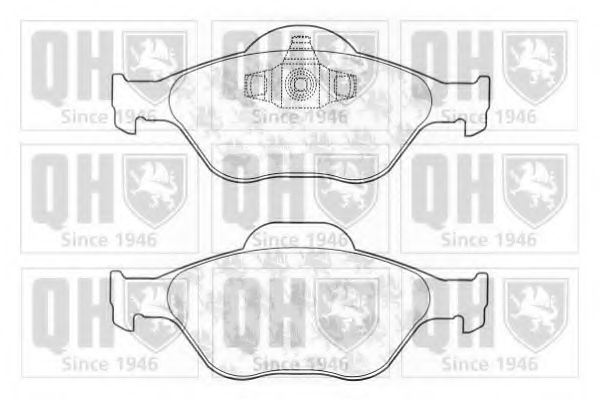 QUINTON HAZELL BP1261 Тормозные колодки для MAZDA (Мазда) QUINTON HAZELL BP1261 Тормозные колодки для MAZDA (Мазда)