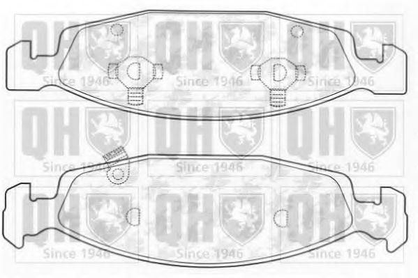 QUINTON HAZELL BP1265 Тормозные колодки для JEEP CHEROKEE (Джип Чироки) QUINTON HAZELL BP1265 Тормозные колодки для JEEP CHEROKEE (Джип Чироки)