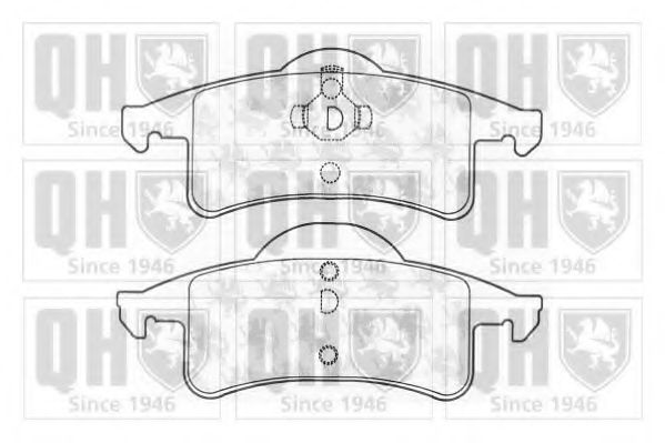 QUINTON HAZELL BP1266 Тормозные колодки для JEEP CHEROKEE (Джип Чироки) QUINTON HAZELL BP1266 Тормозные колодки для JEEP CHEROKEE (Джип Чироки)