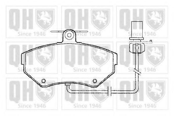 QUINTON HAZELL BP1279 Тормозные колодки для VOLKSWAGEN (Фольксваген) QUINTON HAZELL BP1279 Тормозные колодки для VOLKSWAGEN (Фольксваген)