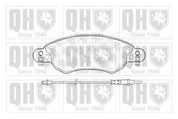 QUINTON HAZELL BP1290 Тормозные колодки для CITROËN C5 II (CитроËн С5 2) QUINTON HAZELL BP1290 Тормозные колодки для CITROËN C5 II (CитроËн С5 2)