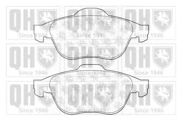 QUINTON HAZELL BP1320 Тормозные колодки для RENAULT LAGUNA II (Рено Лагуна 2) QUINTON HAZELL BP1320 Тормозные колодки для RENAULT LAGUNA II (Рено Лагуна 2)