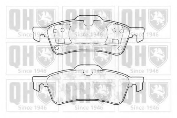 QUINTON HAZELL BP1322 Тормозные колодки для RENAULT LAGUNA II (Рено Лагуна 2) QUINTON HAZELL BP1322 Тормозные колодки для RENAULT LAGUNA II (Рено Лагуна 2)