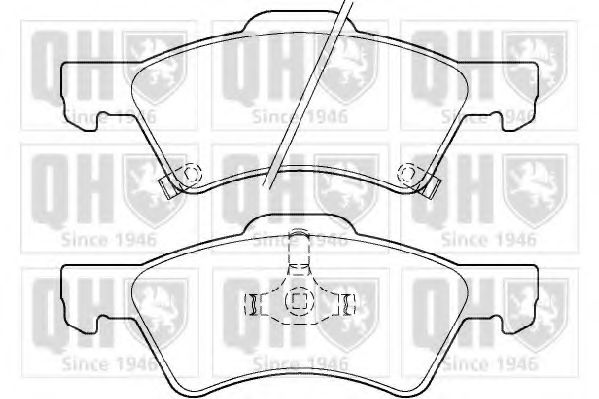 QUINTON HAZELL BP1345 Тормозные колодки для CHRYSLER TOWN COUNTRY IV (Крайслер Таун кантри 4) QUINTON HAZELL BP1345 Тормозные колодки для CHRYSLER TOWN COUNTRY IV (Крайслер Таун кантри 4)