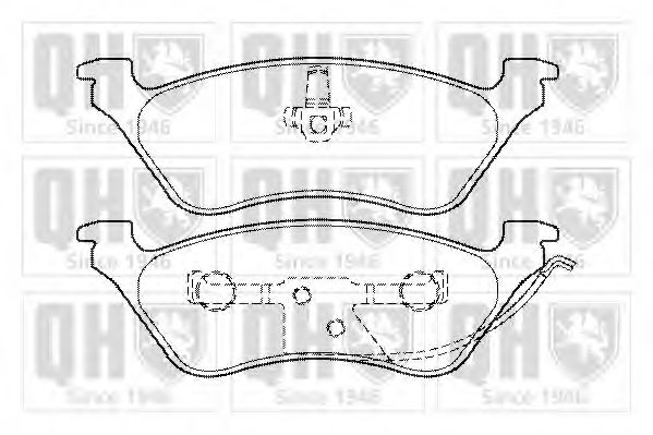 QUINTON HAZELL BP1346 Тормозные колодки для CHRYSLER TOWN COUNTRY IV (Крайслер Таун кантри 4) QUINTON HAZELL BP1346 Тормозные колодки для CHRYSLER TOWN COUNTRY IV (Крайслер Таун кантри 4)
