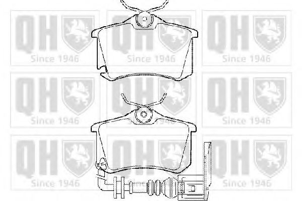 QUINTON HAZELL BP1417 Тормозные колодки для SEAT ALTEA (Сеат Алтэа) QUINTON HAZELL BP1417 Тормозные колодки для SEAT ALTEA (Сеат Алтэа)