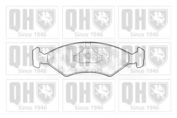 QUINTON HAZELL BP161 Тормозные колодки для FORD FIESTA (Форд Фиэста) QUINTON HAZELL BP161 Тормозные колодки для FORD FIESTA (Форд Фиэста)