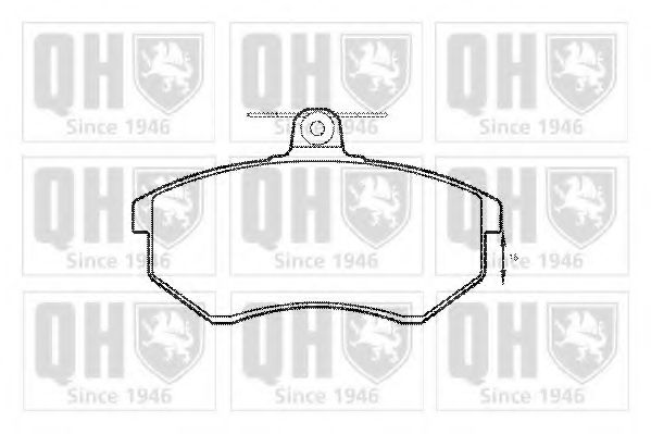 QUINTON HAZELL BP175 Тормозные колодки для AUDI 90 (Ауди 90) QUINTON HAZELL BP175 Тормозные колодки для AUDI 90 (Ауди 90)