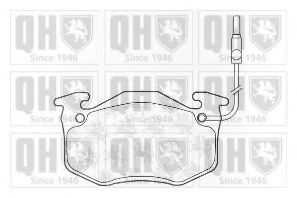 QUINTON HAZELL BP310 Тормозные колодки для PEUGEOT 305 II (Пежо 305 2) QUINTON HAZELL BP310 Тормозные колодки для PEUGEOT 305 II (Пежо 305 2)