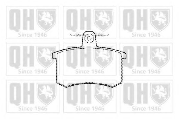 QUINTON HAZELL BP318 Тормозные колодки для AUDI 90 (Ауди 90) QUINTON HAZELL BP318 Тормозные колодки для AUDI 90 (Ауди 90)