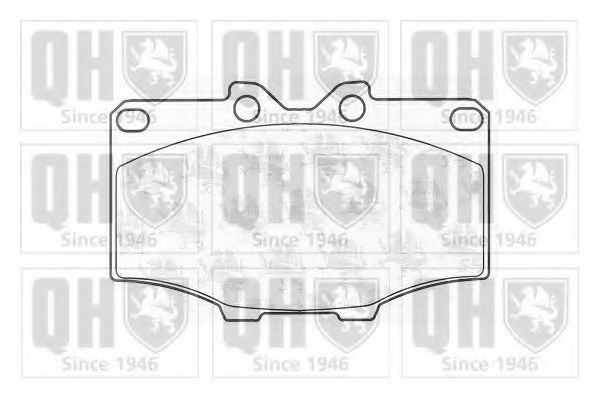 QUINTON HAZELL BP327 Тормозные колодки для TOYOTA (Тойота/тоета) QUINTON HAZELL BP327 Тормозные колодки для TOYOTA (Тойота/тоета)